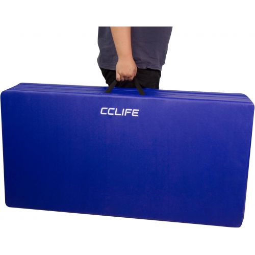  [아마존베스트]CCLIFE 300x117x4cm Klappbare Weichbodenmatte Turnmatte Fitnessmatte Gymnastikmatte Rutschfeste Sportmatte Spielmatte