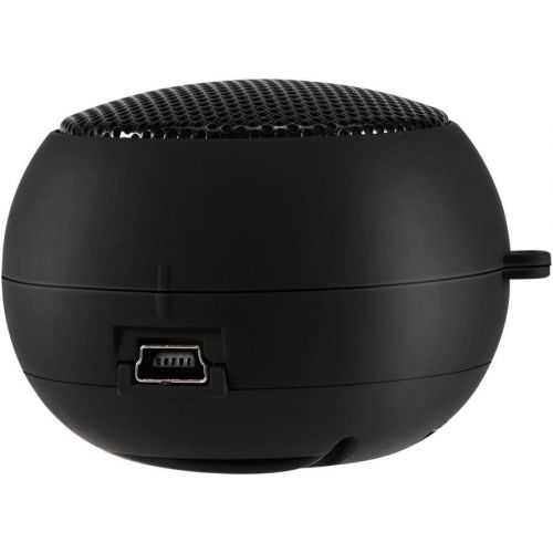  [아마존베스트]-Service-Informationen Ccylez Portable Computer Speaker, Mini Travel Speaker with 3.5mm Audio Cable, Retractable Speaker, External USB Speaker for MP3 PC for Mobile Phones (Black)