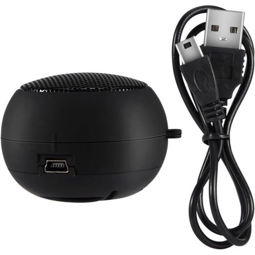  [아마존베스트]-Service-Informationen Ccylez Portable Computer Speaker, Mini Travel Speaker with 3.5mm Audio Cable, Retractable Speaker, External USB Speaker for MP3 PC for Mobile Phones (Black)