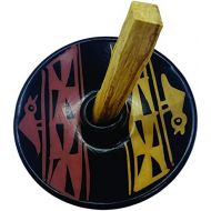 인센스스틱 CDE CREATIONS Palo Santo Holder + 6 Sticks + 2 Hand Rolled Incense. Authentic Peru Pottery (Pajaro)