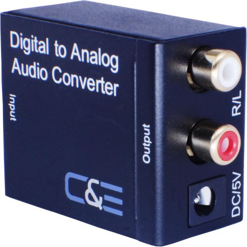  [아마존베스트]C&E Digital Optical Coax to Analog R/L audio converter