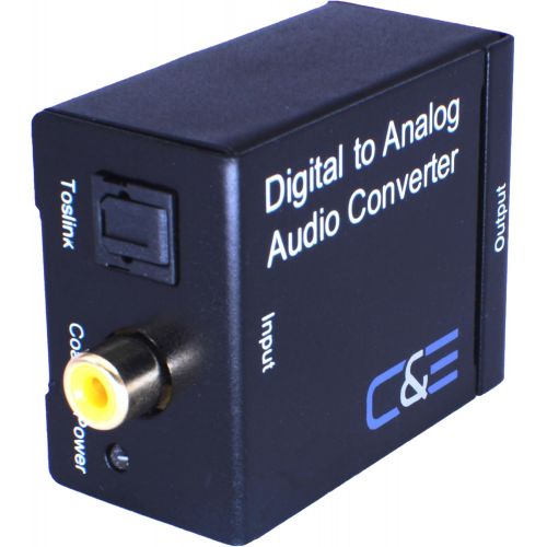  [아마존베스트]C&E Digital Optical Coax to Analog R/L audio converter