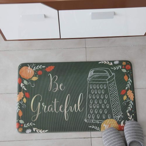  CEDAR HOME Kitchen Mat Anti-Skid Washable PVC Bathroom Area Rug Doormat Floor Decor, Best Cook Ever Green, 30 X 18