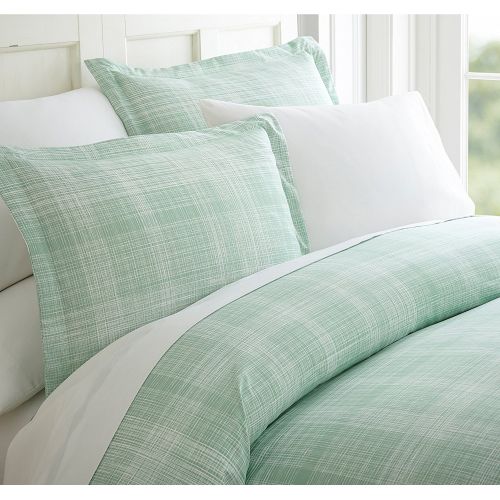  CELINE LINEN Celine Linen Luxury Silky Soft Coziest 1500 Thread Count Egyptian Quality 4-Piece Bed Sheet Set |Thatch Pattern| Wrinkle Free, 100% Hypoallergenic, King, Green