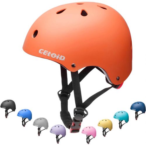  CELOID Kids Bike Helmet,Toddler Skateboard Helmets for Ages 2-3-5-8-14 Years Boys Girls，Adjustable Multi-Sport Bicycle Skateboarding Football Roller Skating Scooter Rollerblade Bal