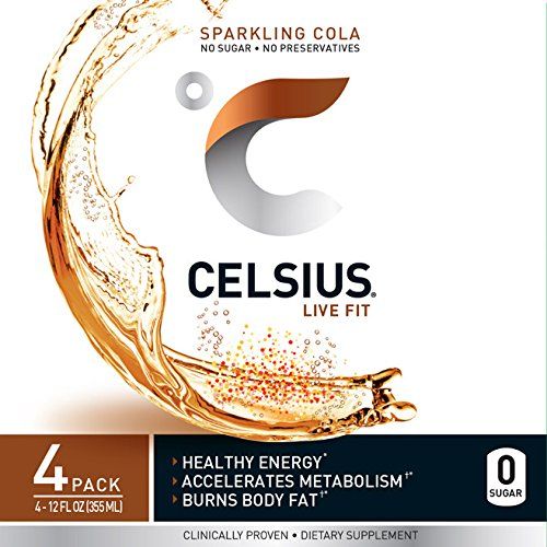  [아마존 핫딜]  [아마존핫딜]CELSIUS Sparkling Cola Fitness Drink, ZERO Sugar, 12oz. Slim Can 4-Packs, 24 Cans Total