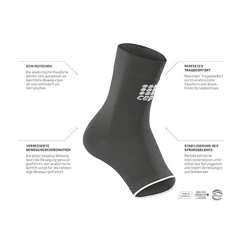  CEP ortho ankle sleeve, black/grey, unisex IV