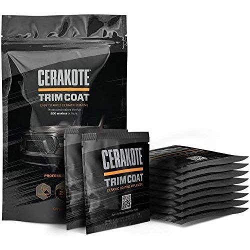  CERAKOTE Ceramic Trim Coat Kit - Quick Plastic Trim Restorer - Guaranteed Restoration to Last Over 200 Washes  A Ceramic Coating, Not a Dressing