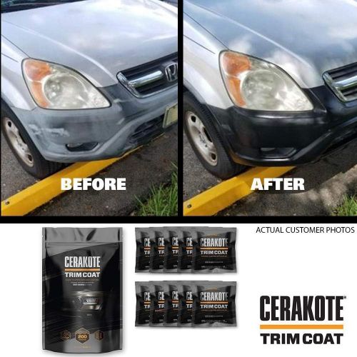  CERAKOTE Ceramic Trim Coat Kit - Quick Plastic Trim Restorer - Guaranteed Restoration to Last Over 200 Washes  A Ceramic Coating, Not a Dressing