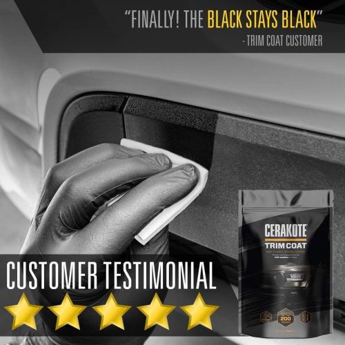  CERAKOTE Ceramic Trim Coat Kit - Quick Plastic Trim Restorer - Guaranteed Restoration to Last Over 200 Washes  A Ceramic Coating, Not a Dressing