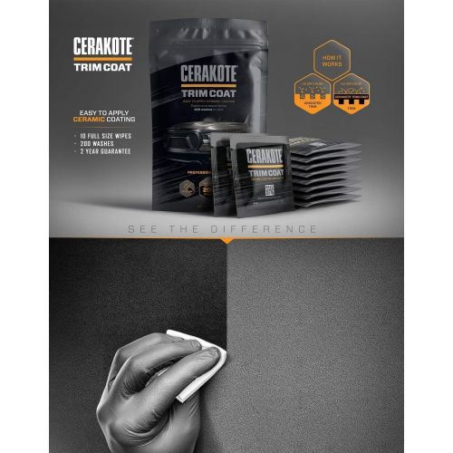  CERAKOTE Ceramic Trim Coat Kit - Quick Plastic Trim Restorer - Guaranteed Restoration to Last Over 200 Washes  A Ceramic Coating, Not a Dressing