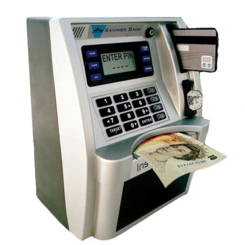  CFZHANG Piggy Bank Money Box Safe Voice Bank Prompt Coin ATM Bank Electronic Smart Cash Safe Locks For Children/Christmas Gift Piggy Box Can Password