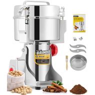 CGOLDENWALL 2500g Electric Grain Grinder Mill Safety Upgraded 3600W High-speed Spice Herb Grinder Commercial Superfine Machine Dry Cereals Pulverizer CE 110V (2500g Swing Type)