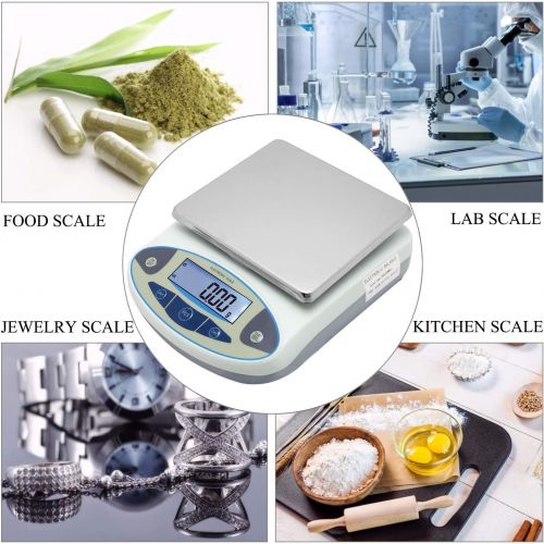  CGOLDENWALL High precision analytical electronic balance laboratory jewelry scalesprecision gold scalesClark scales kitchen precision weighing electronic scales 0.1g Pan size: 180 140mm (10kg,