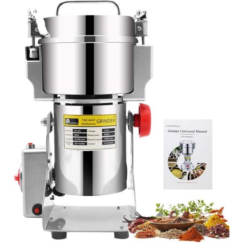  CGOLDENWALL 400g stainless steel high-speed grain grinder mill family medicial Cereal Grain mill machine spice Herb Grinder grain grinder pulverizer 110v220v gift for mom, wife