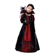 CH&Q Children Halloween Costume Kids Girls Royal Vampire/Evil Queen Costume Princess Party Fancy Dress