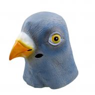 CHAI Halloween Props Funny Cosplay Pigeon Mask Party Tidy Latex Props Costume Ball Headgear (Color : A)
