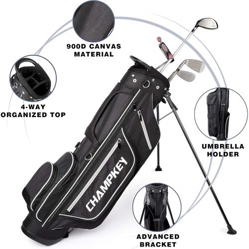  [아마존베스트]Champkey PRO Lightweight Golf Stand Bag - Easy to Carry & Durable Pitch Golf Bag  Golf Sunday Bag Ideal for Golf Course & Travel