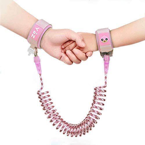  [아마존베스트]CHANGSHENG Safety Wrist Link for Toddlers,2 Pack 2.5M / 8.2 ft 360°Rotate Night Vision Anti Lost Wrist Link,Child Lock Wrist Band