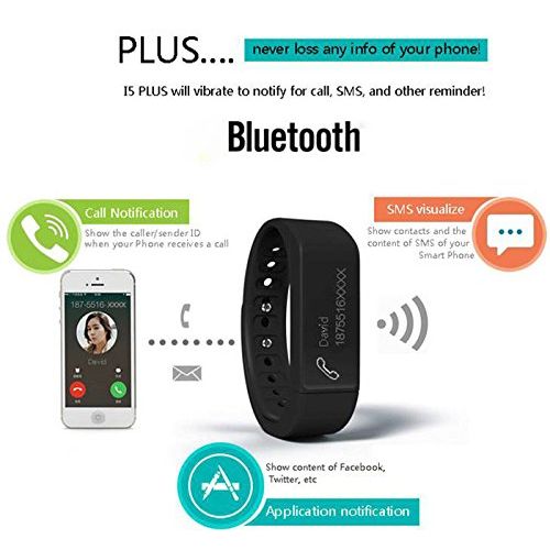  CHANGSHENG i5 Plus Smart Wristband Bluetooth 4.0 Smartband Bracelet Passometer Sleep Monitor Smart Bracelet Smart Watch