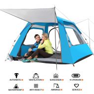 CHANODUG 2 4 Person Family Camping Tent, Pop up Tents for Camping, Lightweight Instant Sun Shelter for Beach