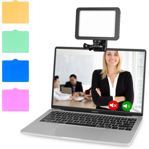  [아마존베스트]CHANONE Video Conference Lighting Kit Clip-On Lighting Kit for Remote Control, Remote Learning, Zoom Call Light, Self Transmission and Live Streaming, Computer and Laptop Video Con
