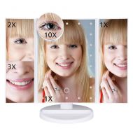 CHAOMA LED Touch Screen 22 Light Makeup Mirror Table Desktop Makeup 1X/2X/3X/10X Magnifying Mirrors...