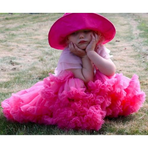  CHAOSHUO Tulle Pettiskirt Toddler Kid Girls Ballet Tutu Princess Dress Birthday Party (1T-12Y)