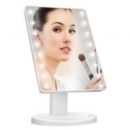 CHARMINER Makeup Mirror with Lights,Charminer 16 LED Lighted Makeup Mirror Touch Illuminated Cosmetic Desktop Vanity Mirror with Stand,Handy Touching On/Off