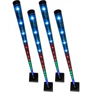 CHAUVET DJ Freedom Stick 4-Pack Battery-Powered LED EffectStage Lights with Carrying Bag and IRC-6 Remote