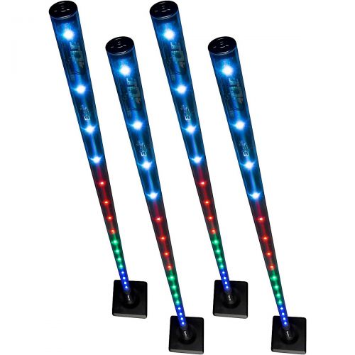  CHAUVET DJ Freedom Stick 4-Pack Battery-Powered LED EffectStage Lights with Carrying Bag and IRC-6 Remote