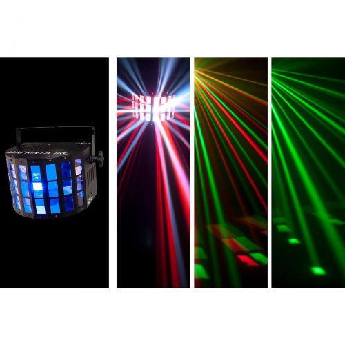  CHAUVET DJ},description:Mini Kinta IRC is fitted with 3 W LEDs to punch through nearly any ambient lighting or fog. Filling a room floor to ceiling with razor sharp beams, it deliv
