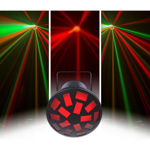  CHAUVET DJ},description:Able to cover an entire room with crisscrossing beams from floor-to-ceiling and wall-to-wall, the LED Mushroom is also linkable with the Kinta X and Double