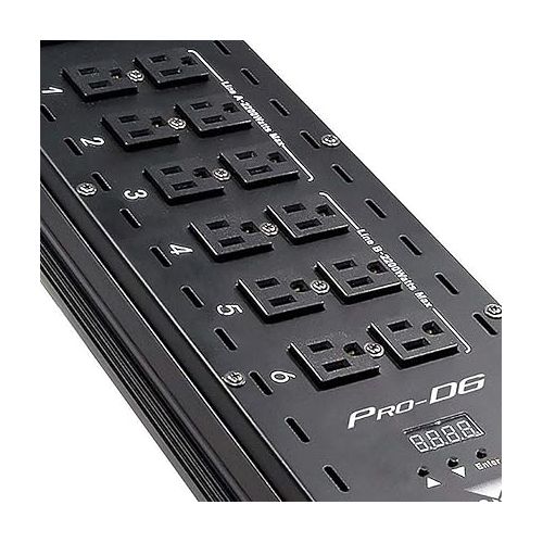  CHAUVET DJ Pro-D6 DMX-512 Dimmer/Switch Pack (6-Channel) | LED Light Controllers, BLACK