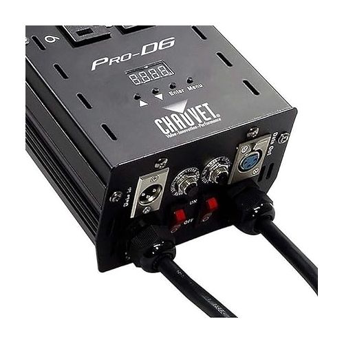  CHAUVET DJ Pro-D6 DMX-512 Dimmer/Switch Pack (6-Channel) | LED Light Controllers, BLACK