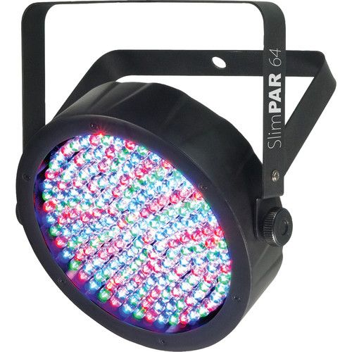  CHAUVET DJ SlimPAR 64 RGBA LED PAR Wash Light with DMX Control (2-Pack)