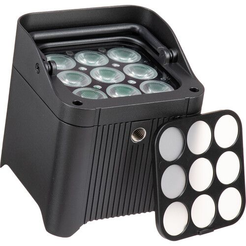  CHAUVET DJ Freedom Par Q9 X4 True Wireless RGBA LED PAR Kit with Carrying Bag, Remote, and Multi-Charger (4-Pack)