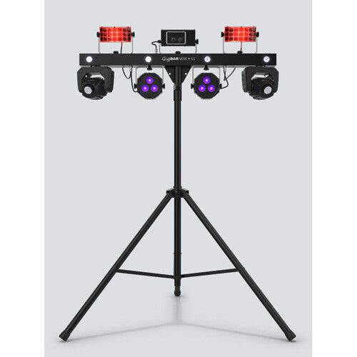  CHAUVET DJ GigBAR Move + ILS 5-in-1 Lighting System with Moving Heads, Pars, Derbys, Strobe, and Laser Effects