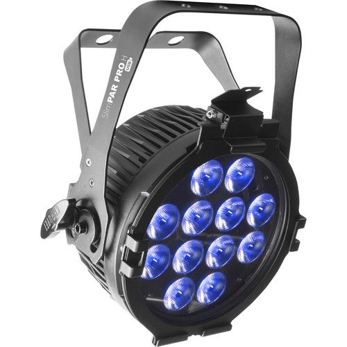  CHAUVET DJ SlimPAR Pro H USB Low-Profile RGBAW+UV LED PAR (Black, 4-Pack)