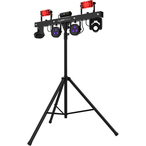  CHAUVET DJ GigBAR Move ILS 5-in-1 Lighting System with Moving Heads, Pars, Derbys, Strobe, and Laser Effects