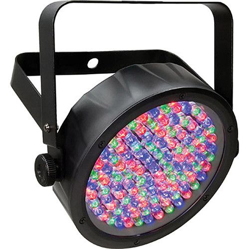  CHAUVET DJ SlimPAR 56 RGB LED PAR Kit with DMX Cable, Clamp, and Safety Cable (Black)