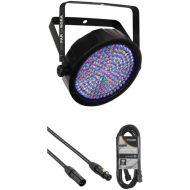 CHAUVET DJ SlimPAR 64 RGBA LED Light with Power and DMX Daisy-Chain Kit