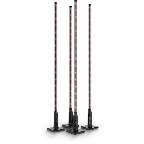  CHAUVET DJ Freedom Stick X4 Battery-Powered RGB LED Tube Kit with Stands & Case (4-Pack)