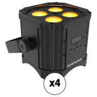 CHAUVET DJ EZLink Par Q4 BT TRUE Wireless RGBA LED Par with Bluetooth (4-Pack)