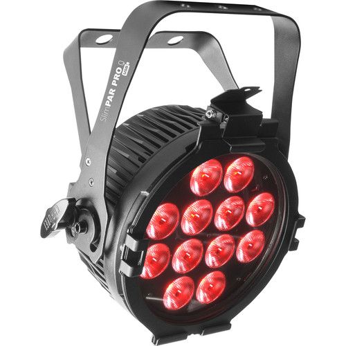  CHAUVET DJ SlimPAR Pro Q USB Kit with 4 RGBA LED Wash Lights, Cables, Case, and Remote