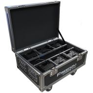 CHAUVET DJ Freedom Charge Cyc Wheeled Road Case for 6 Fixtures (Black)