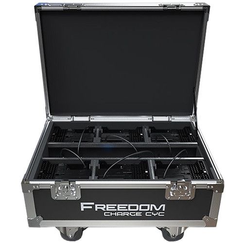  CHAUVET DJ Freedom Charge Cyc Wheeled Road Case for 6 Fixtures (Black)