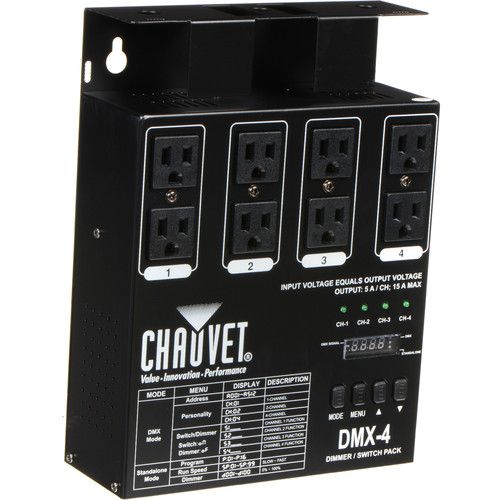  CHAUVET DJ DMX-4LED 4-Channel Dimmer Pack (2-Pack)