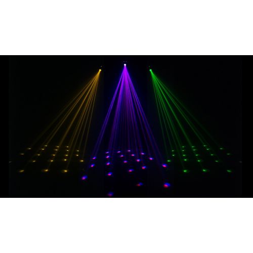  CHAUVET DJ JAM Pack Silver Moonflower Projection Light Effect wTri-Color LED Wash & UV Strobe Light | Special Effects