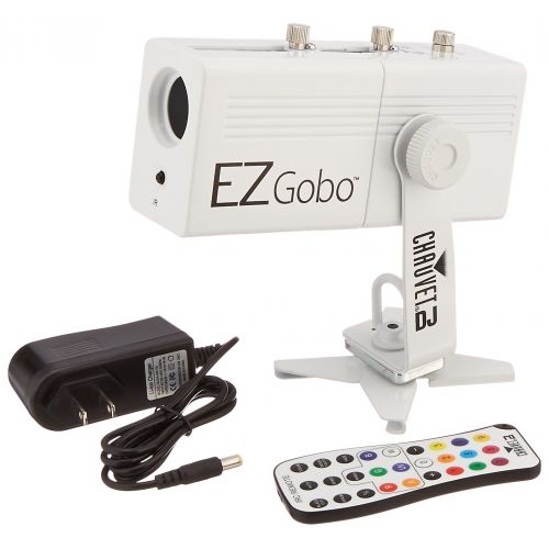  CHAUVET DJ EZGOBO Battery-Powered LED Gobo Projector wManual Zoom DJ Effect Light
